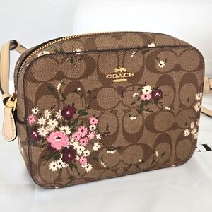 Coach Brown Floral Crossbody Bag